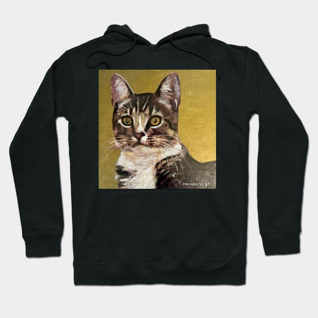 Portrait of Schank's Tabby Cat #1 Hoodie by gjspring